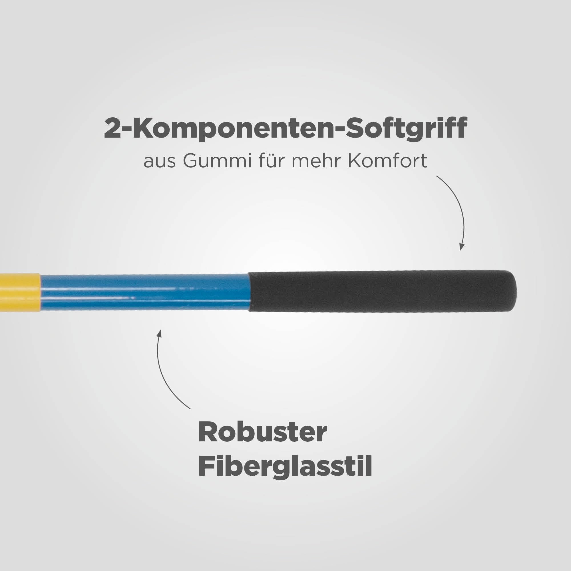 blizz-z Amerikanische Spatenschaufel mit Fiberglasstiel in Profiqualität | Gartenschaufel, Bauschaufel, vormontiert