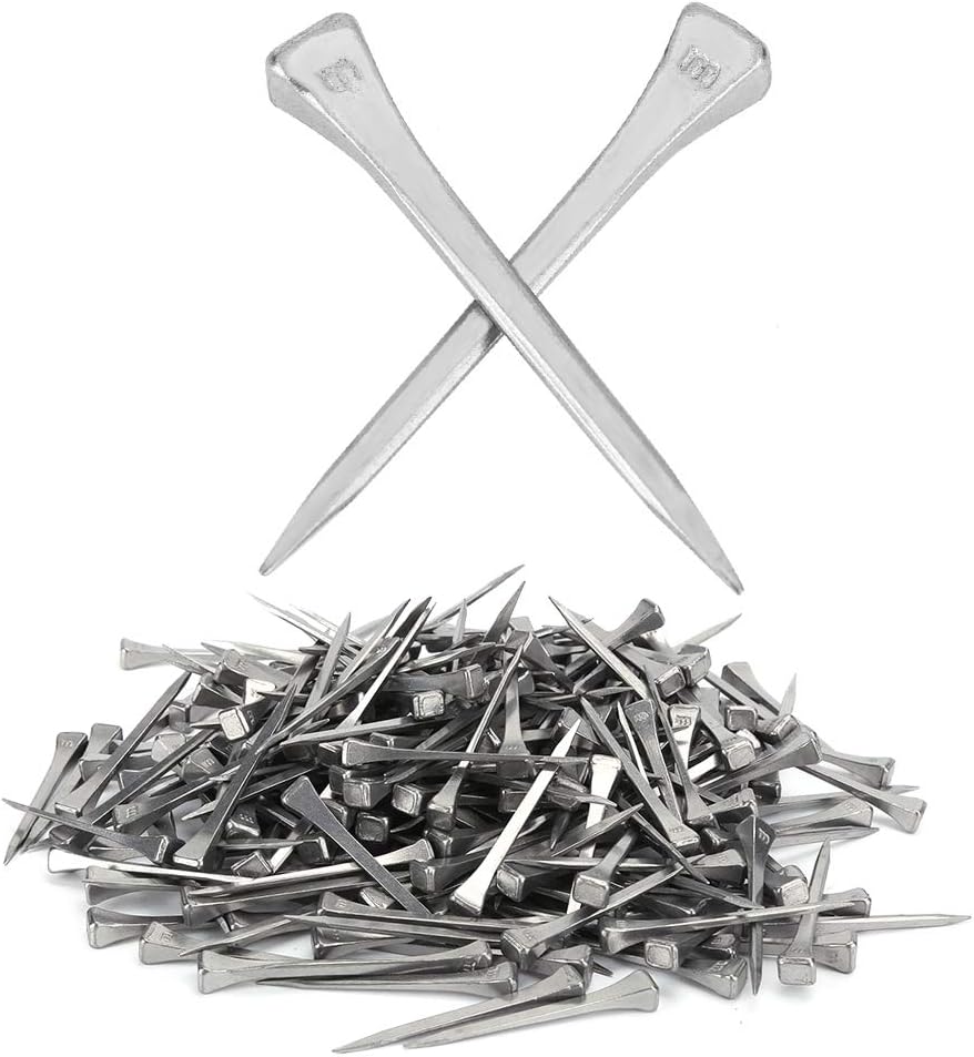 Acouto E5 Horseshoe Nails 250Pcs Steel Horseshoe Nails E5 Accessory Supply Fine Workmanship Shoe Fixed or Glass Pet SuppliesHorsesFarrier SuppliesHorseshoe
