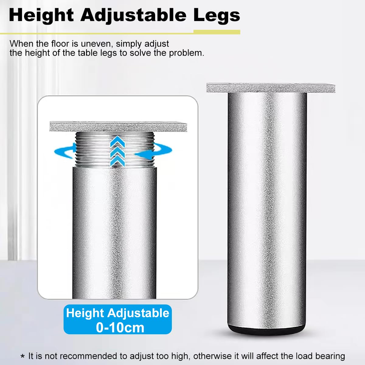 Piedini Per Mobili In Alta Qualità │ 4 Pezzi │ Rettangolare │ 24 X 100