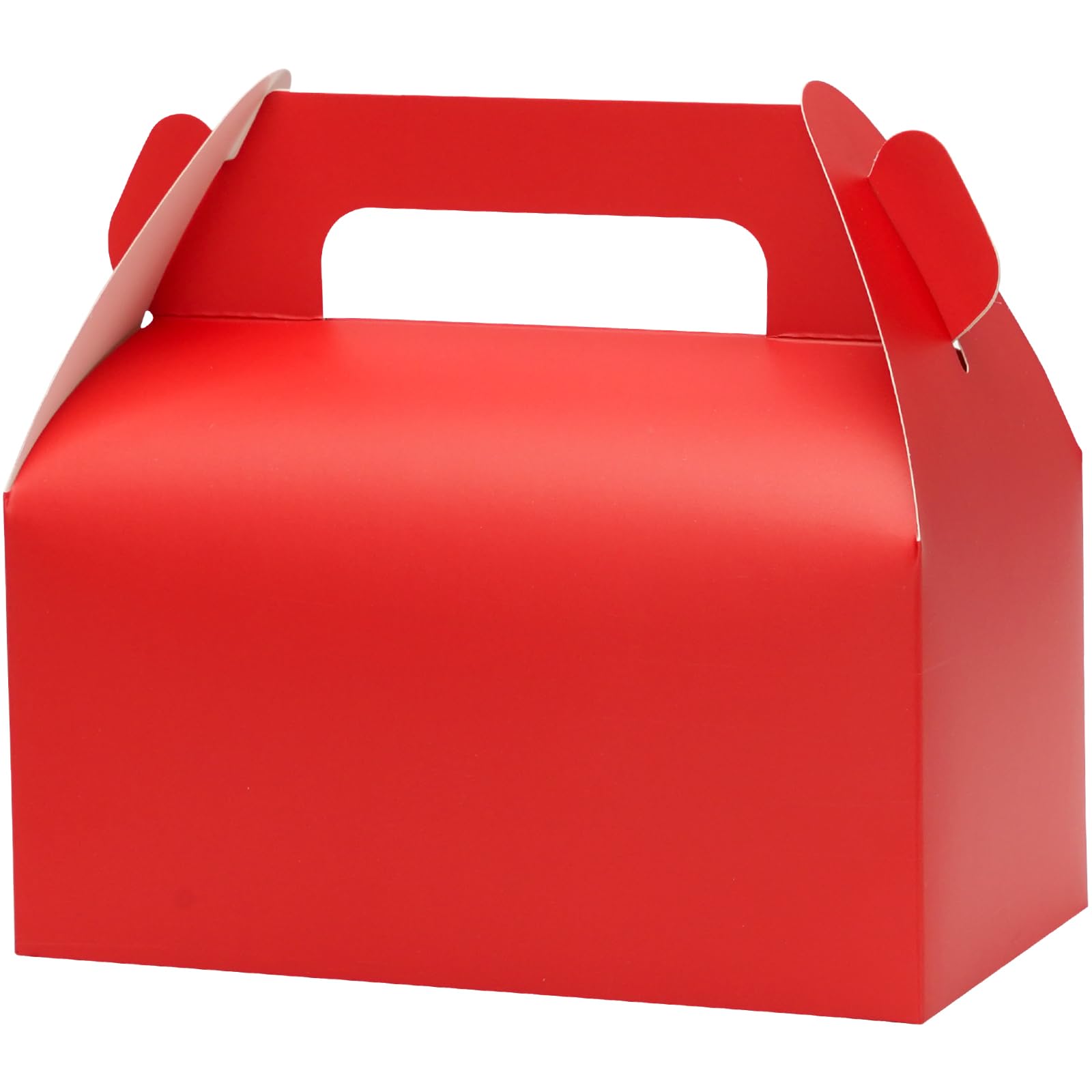 UnicoPak 30 Pack Red Party Boxes, Party Food Boxes for Lunch Goodie Cookie Treats Toys for Kids Birthday, 16.5x9x9 cm