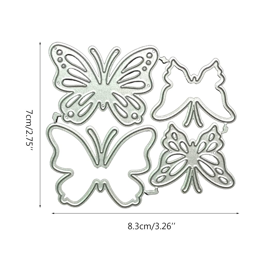 Lot De 8 Matrices De Découpe Motifs Papillons – Dies Filigrane Élégants En Acier Pour Scrapbooking, Cartes Et DIY