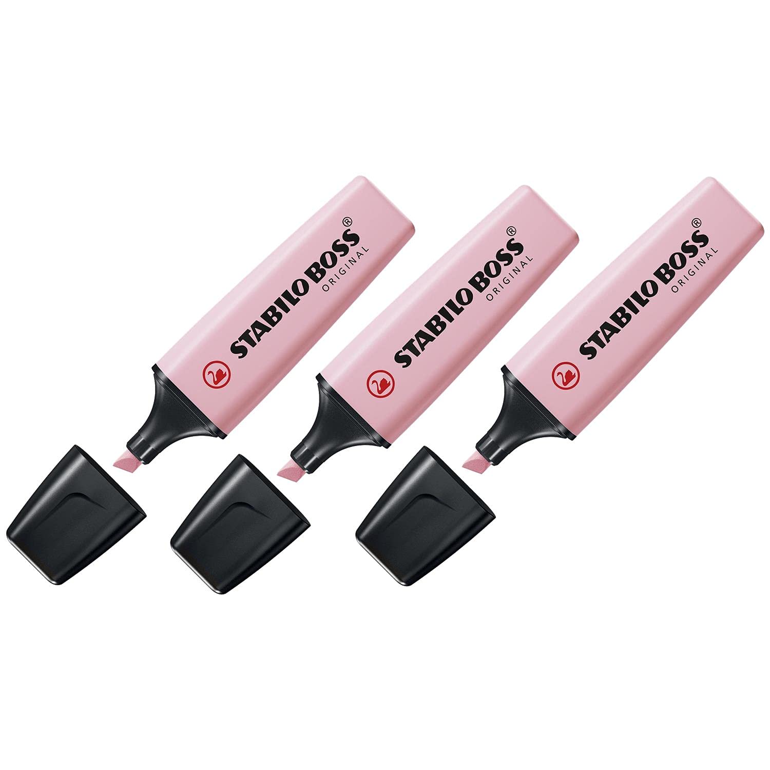 STABILO Boss Original Highlighter Pastel Bevelled Tip 2 - 5 mm Rose Stud