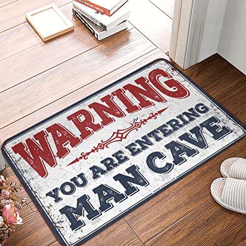 Tapis d'extérieur avec avertissement Man Cave pour terrasse et coin bar convivial - 2