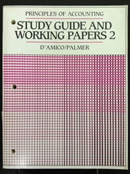 Paperback Principles of Accounting 1/e Study Guide and Working Papers Vol 2 Book