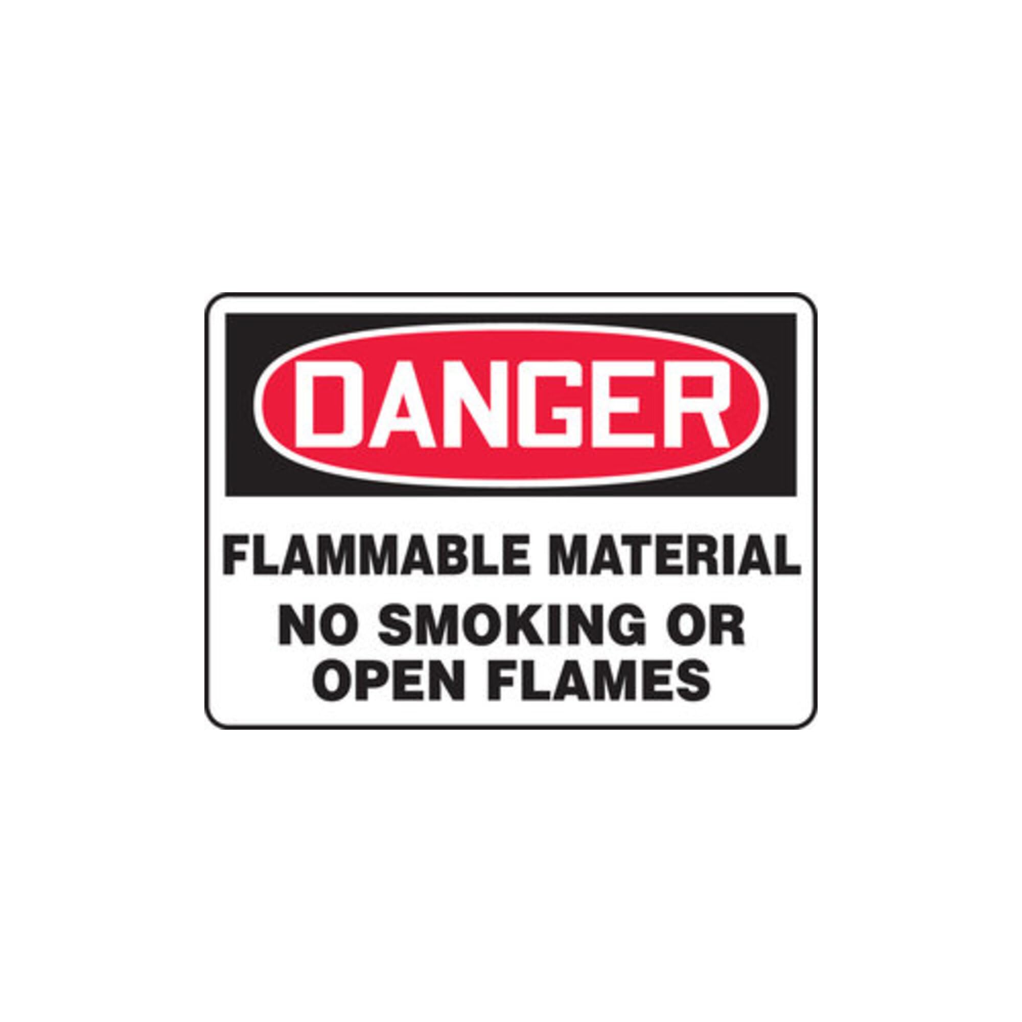Panneau danger matières inflammables Accuform évite les risques d'incendie en usine - 2