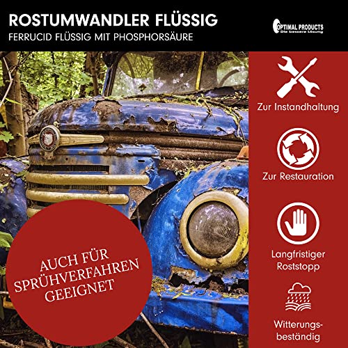 Rostumwandler von Optimal Products für metallische Oberflächen