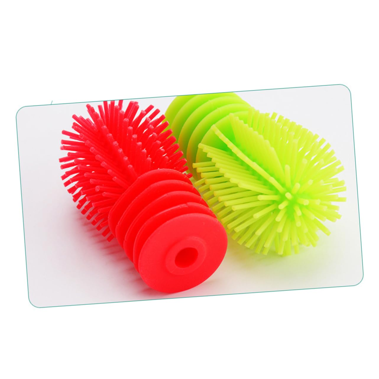 COLLBATH Cleaning Brush Bottle Brush Cup Scrubbing Tool Bottle Cup Brush Red