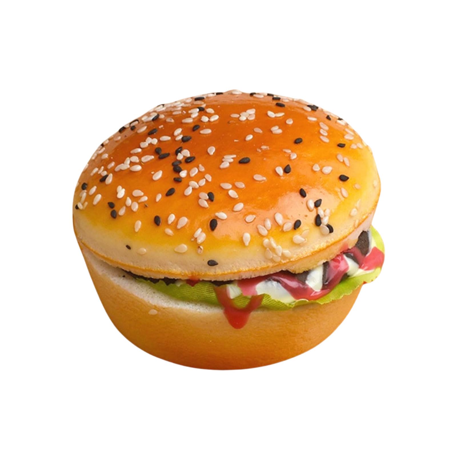 LiRRvb Simulated Hamburger Bread Models Restaurant Display Props Food Model Great for Educational Demonstrations and Home Restaurant Display Props