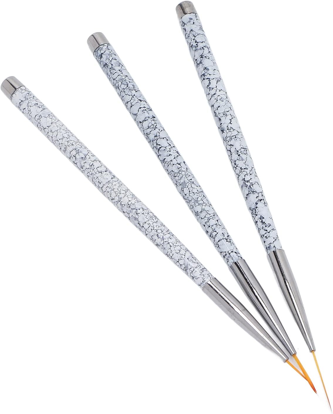 Nail Art Paint Brush, Set of 3 Professional Nail Art Liner Brushes for Home Nail Shop for Nail Technician