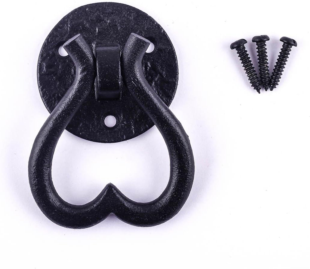 Renovators Supply ManufacturingCabinet Pulls Black Iron Heart Drop Drawer Pulls And Knobs