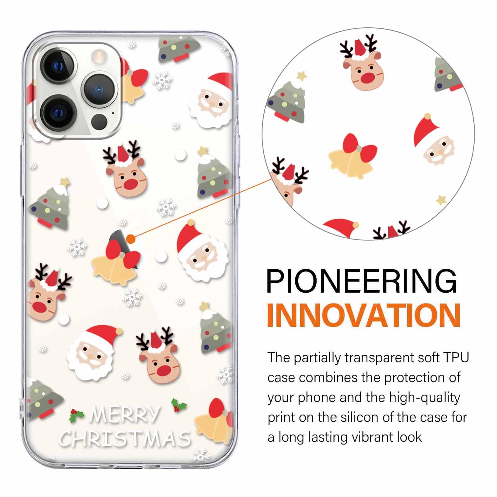 Yoedge 2 Pezzi Natale Cover per Huawei P30 Pro 6,47, Ultra Sottile