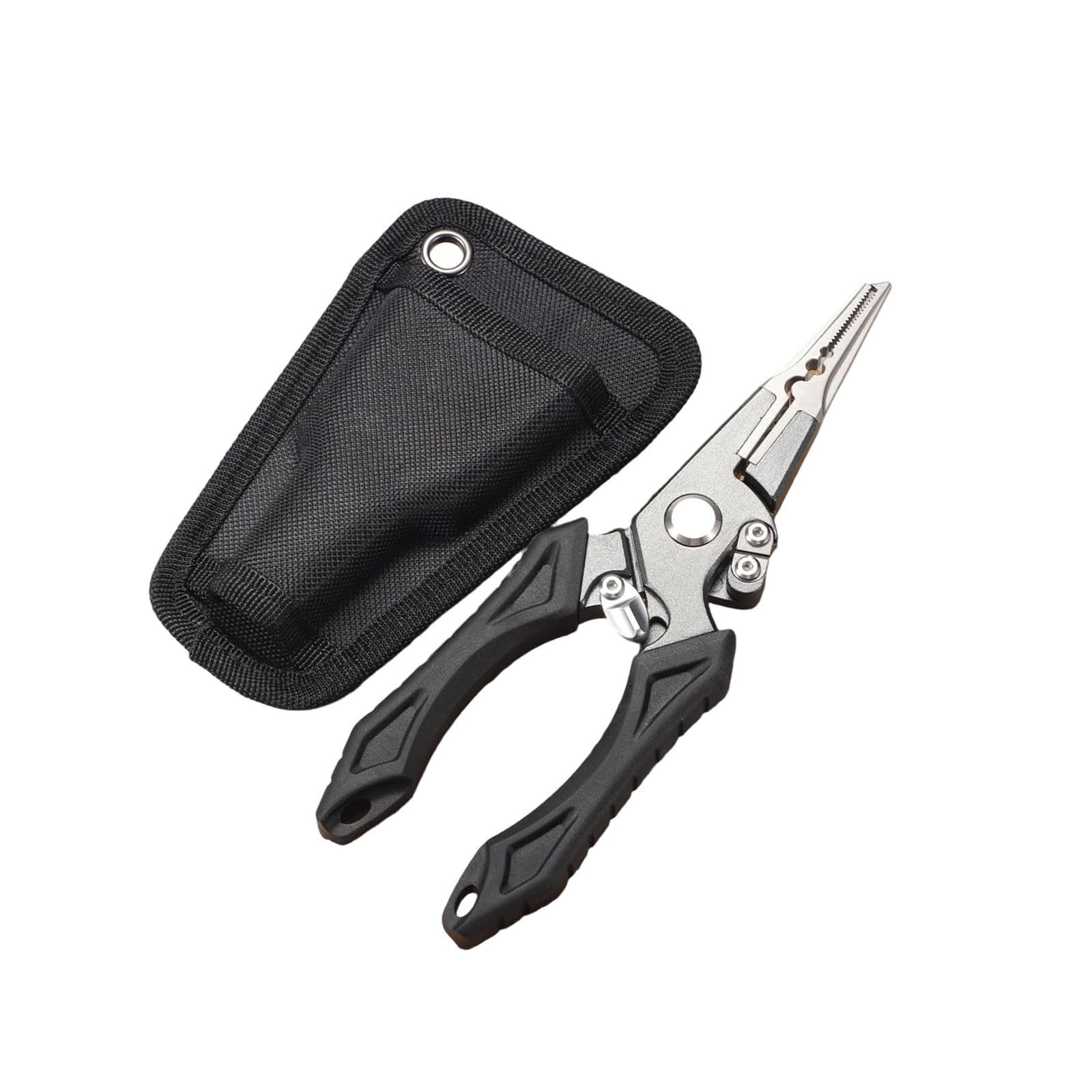 Zbiianxer Pliers And Cloth Bag Pliers With Nonslip Grip Hook Remover And Split Tool Suitable For Various Fishing Styles Fishing Hook Remover