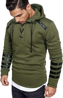 Pullover Men's Long Sleeve Distressed Henley Shirt Retro Outdoor Tactical T-Shirt Tops Sweatshirt Men's Casual Medieval Shirt Lace-up Shirt Sports Shirt Casual Shirt