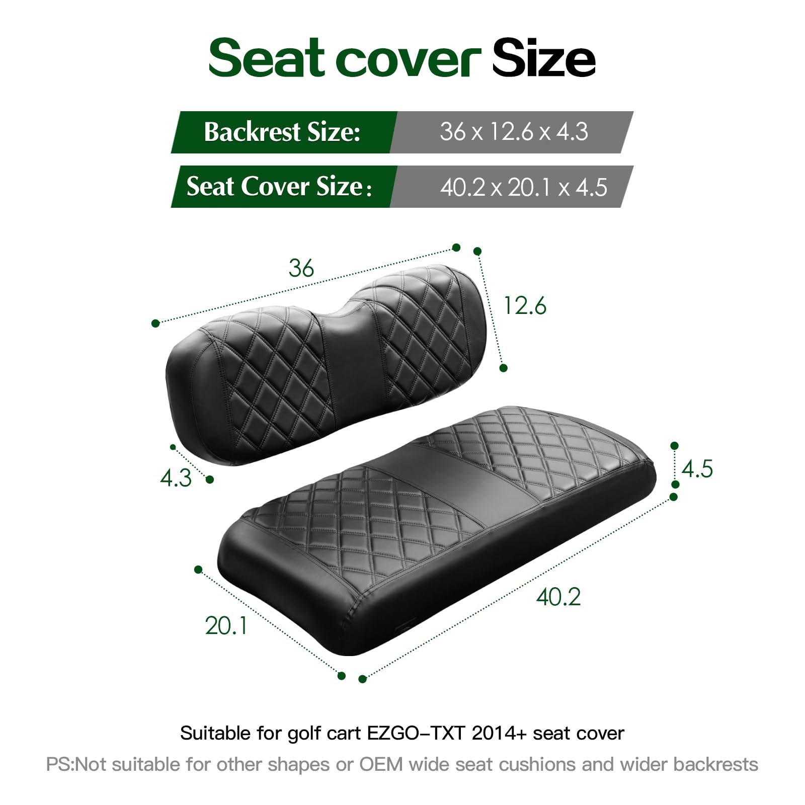 Amazon.com: NOKINS Golf Cart ET Diamond Seat Cover for EZGO