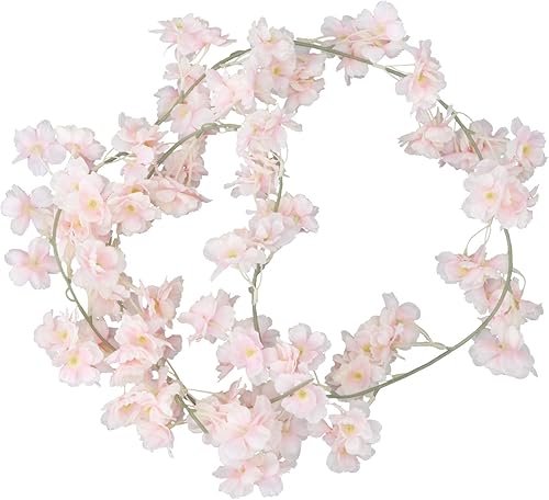 Miniatura 2 de Happyyami Planta sintética para boda, fiesta, flor artificial, 1 unidad, decoración de ratán colgante para fiesta, hogar, oficina, diciembre