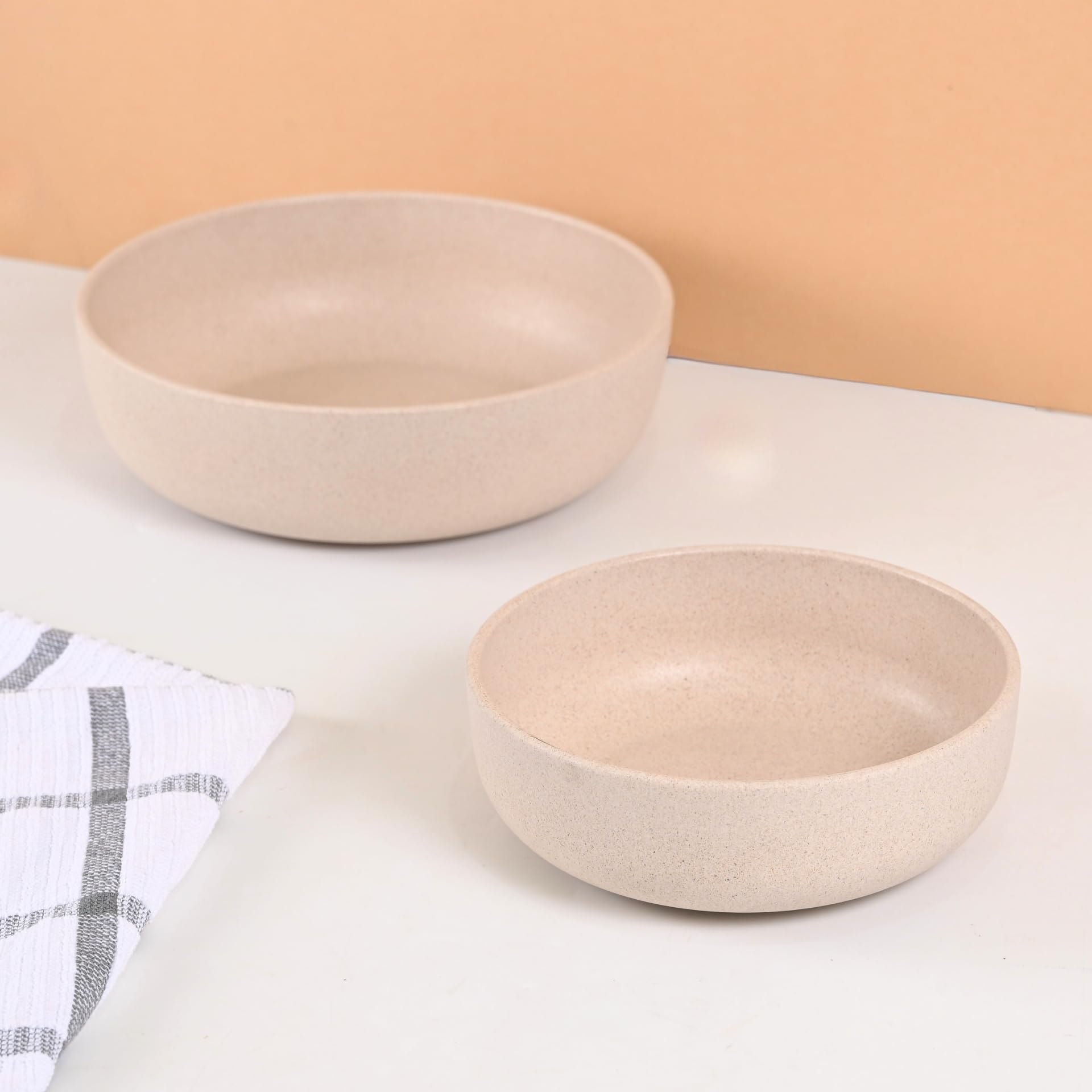 Eha Earth-Friendly Salad Bowls - Rice Husk & Bamboo -1