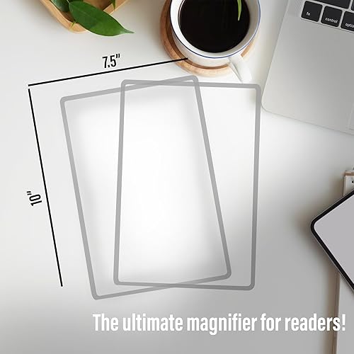 Miniatura 3 de MagniPros lente de ampliación x3 de página completa de plástico, 2 lentes de Fresnel de 7 x 10 pulgadas