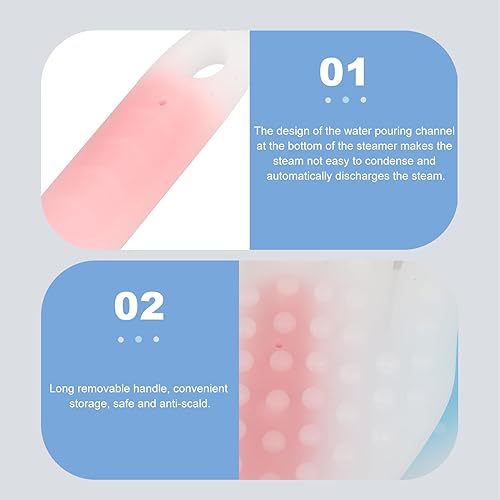 Miniatura 5 de EXCEART Herramienta de masaje Meridian, 2 varillas de masaje corporal, palitos de acupuntura meridiano, palas de martillo de meridiano de silicona,