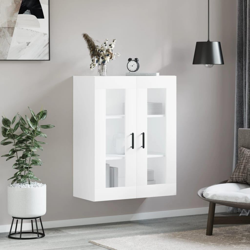 Armario de pared, color blanco, 69,5 x 34 x 90 cm
