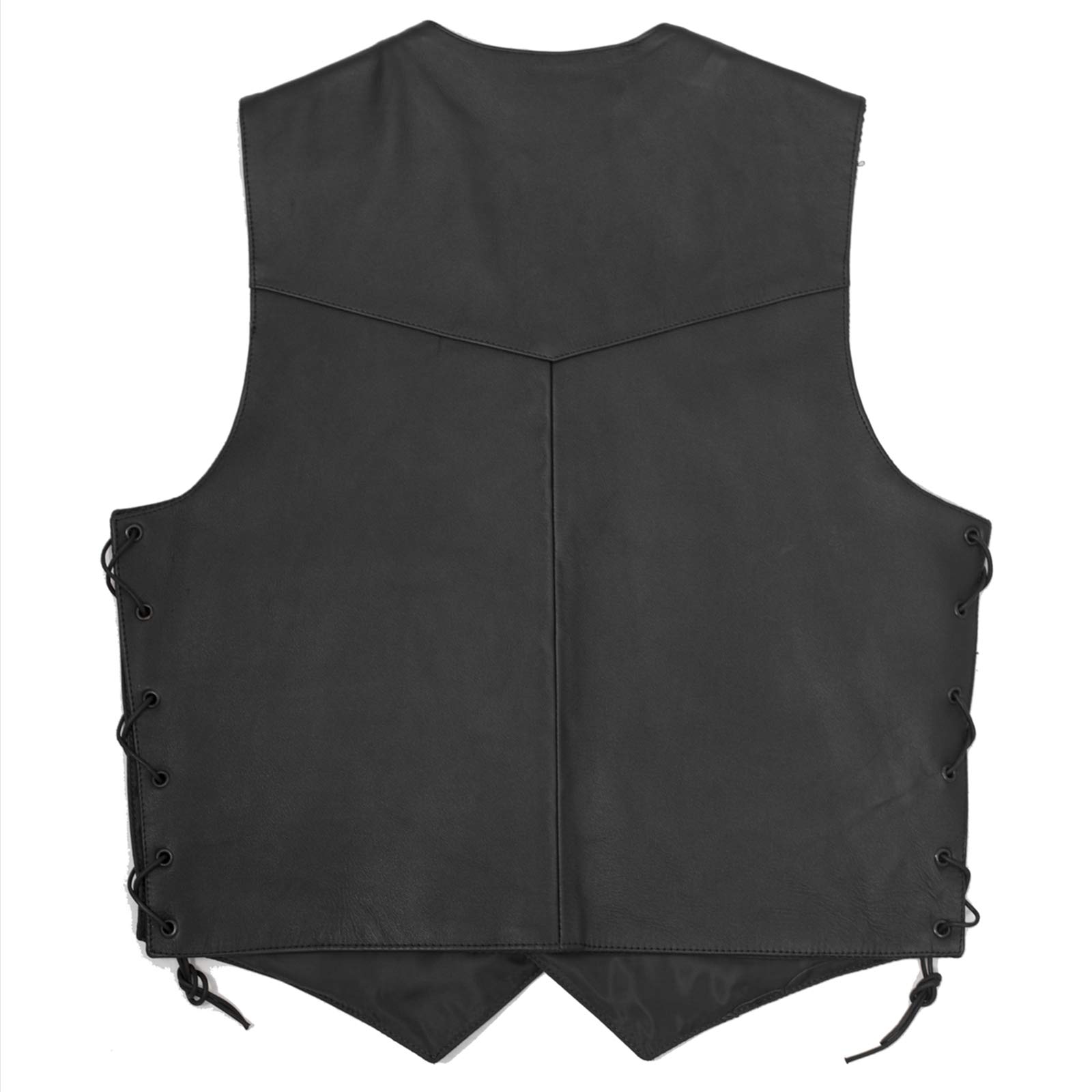 A-pro Chaleco de piel unisex para moto Chopper Custom American