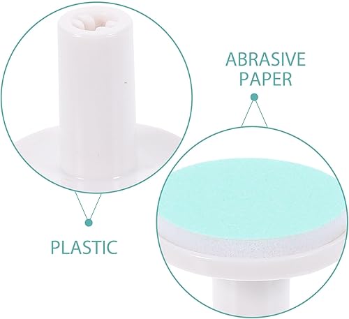 Miniatura 4 de POPETPOP Almohadillas de repuesto para lima de uñas para bebé, 12 almohadillas de repuesto para recortadora de uñas, cabezales de pulido de uñas