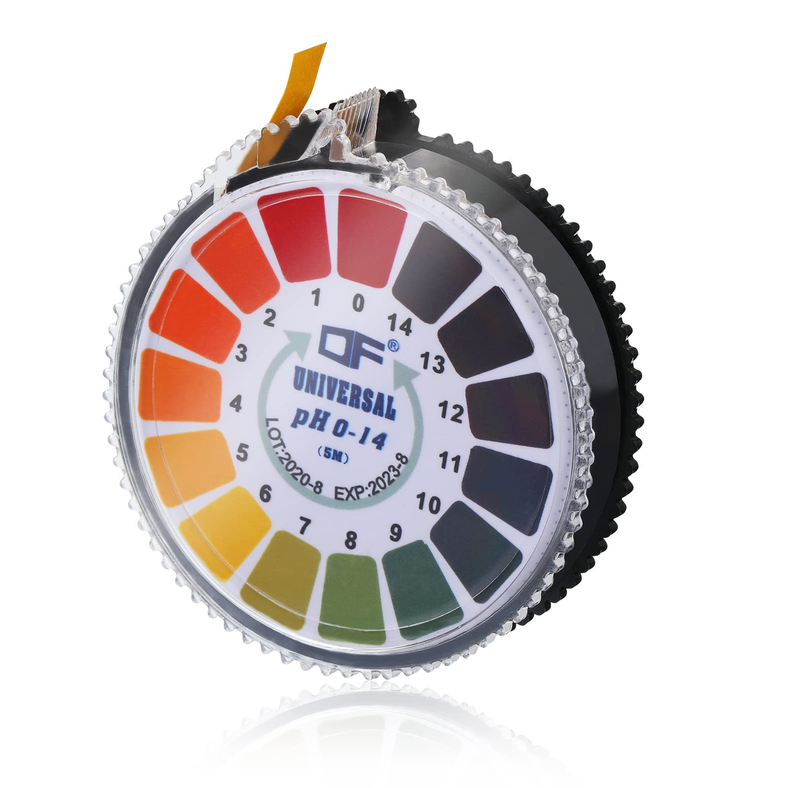 pH 0-14 Test Strips Paper,pH Test Extensive Test Paper Soil Water Soap Aquariums Test Universal Indicator Alkaline Acid Paper Kit for Testing Soil Water Cosmetics Saliva Urine Pet Food pH Level