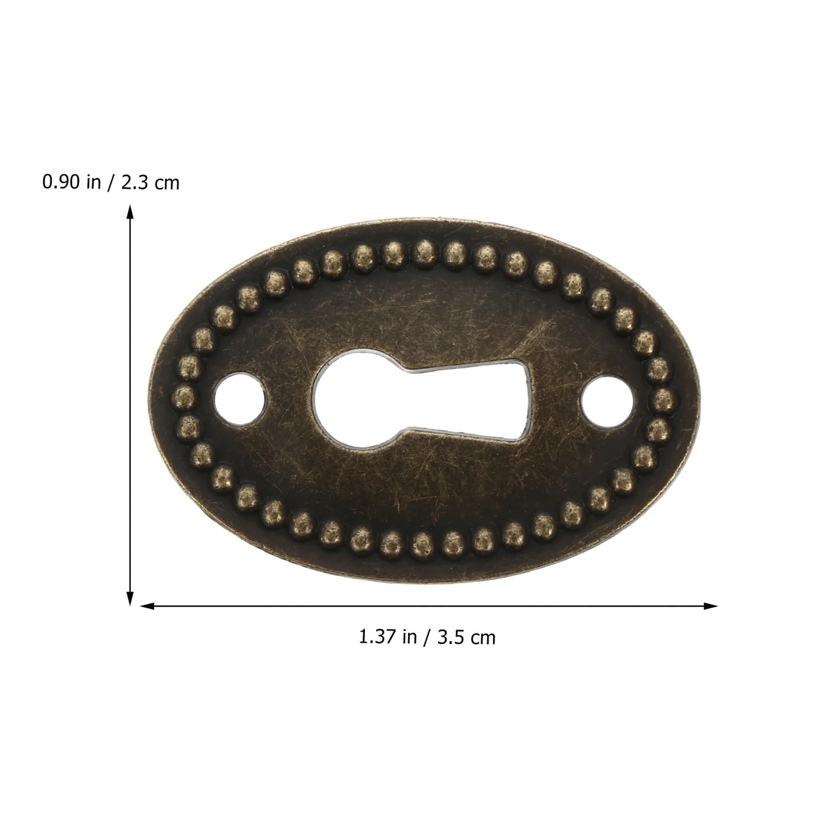 20 piezas cubierta de ojo cerradura ovalada, inserto puerta latón, placa cajón, escudo, accesorios for muebles para Muebles