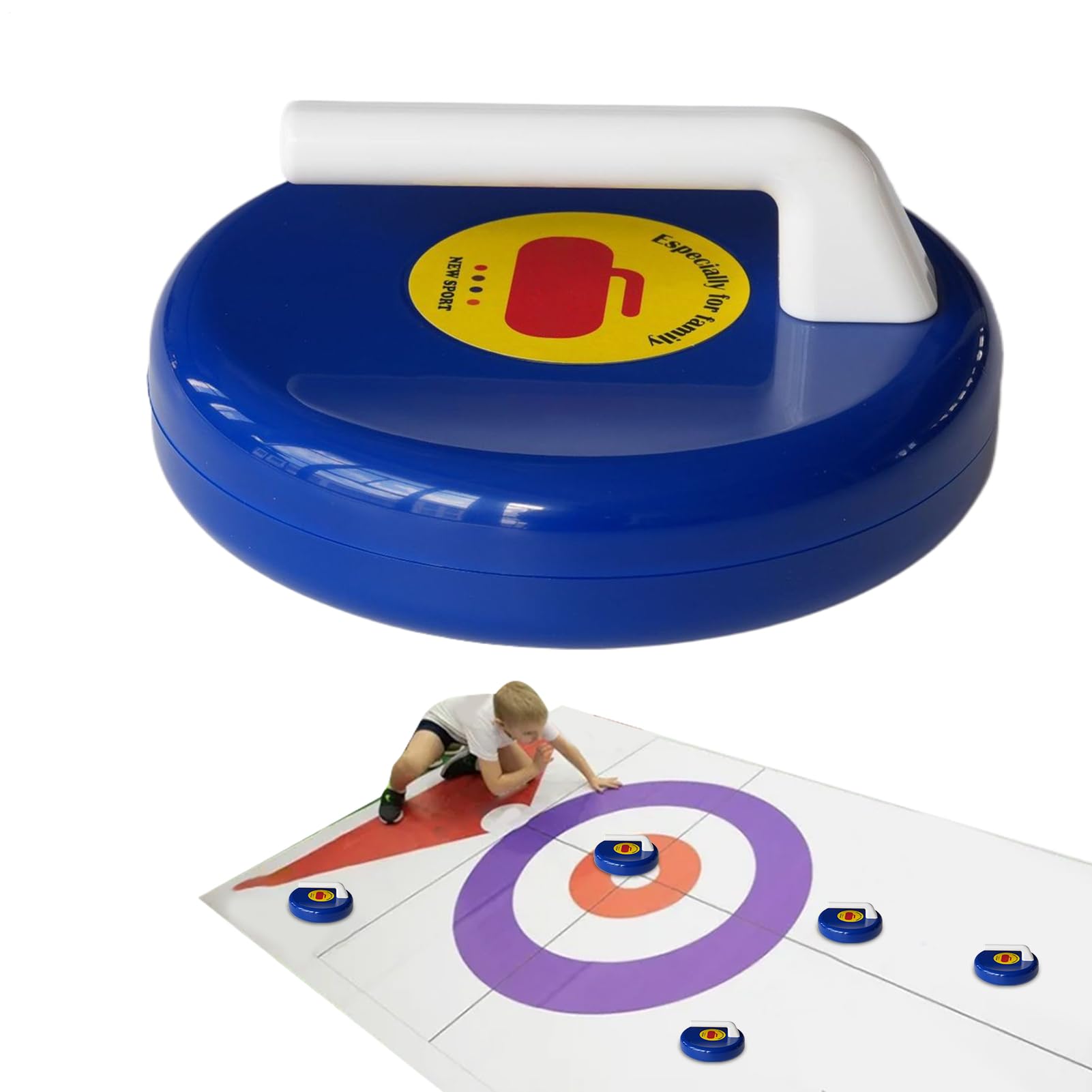 Jeu de curling de bureau et sol pour animations de vacances et fêtes - 8