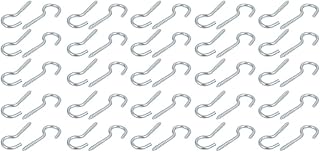 Aexit 5.5mm Opening Home Hardware Width 30mm Length Zinc Plated Self-Tapping Cup Screw Hook 50pcs Model:54as132qo313