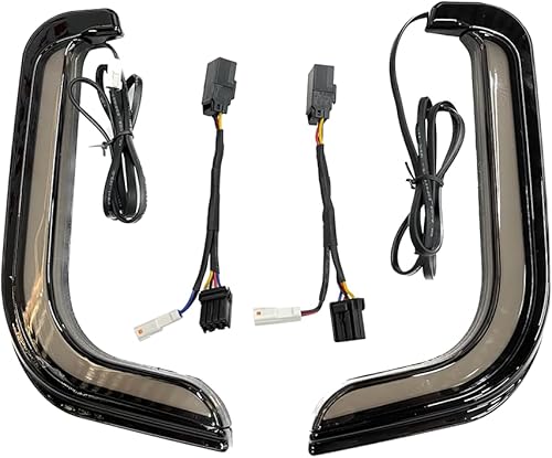 Parrillas inferiores para motocicleta, carenado, intermitente, luces LED, trazador, lámparas de correr para modelos Harley Touring Road Glide