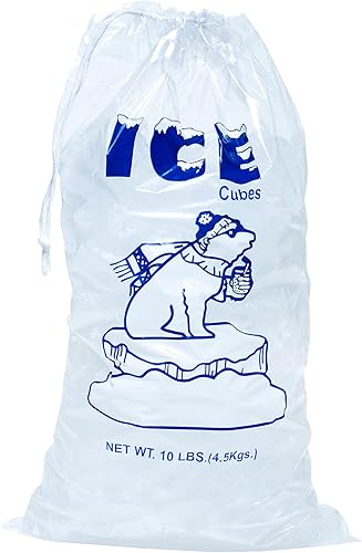 Miniatura 5 de Infinite Pack Paquete de 400 bolsas de hielo de 10 libras, bolsas de hielo resistentes con cordón (1.30 mils de grosor)