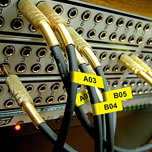 Replace Brother PTouch Labels Tape TZe631 TZ631,1/2 Inch(12mm) W x 26.2 Feet(8m) L,Black on Yellow,Compatible for Brother Label Maker PTD210 PTH100 PTD400AD PTP700 PTD600 PT1230PC, 5 Pack