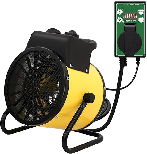 Miniatura 12 de COOS BAY Calentador radiante de 1500 W con termostato, calentador eléctrico para invernadero cerrado, tienda de cultivo y espacios de trabajo