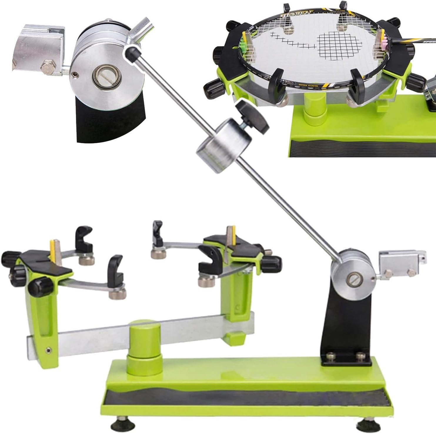 DIY Aluminum Alloy Racket Frame Threading Machine with Heavy Hammer - Stringing Tool for Amateurs, 6 Point Constant Auxiliary Stringing