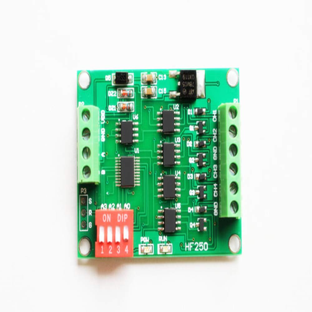 Taidacent 1pcs Current Generator Function Generator Circuit 0-20ma 4 Channels DA Generator RS485
