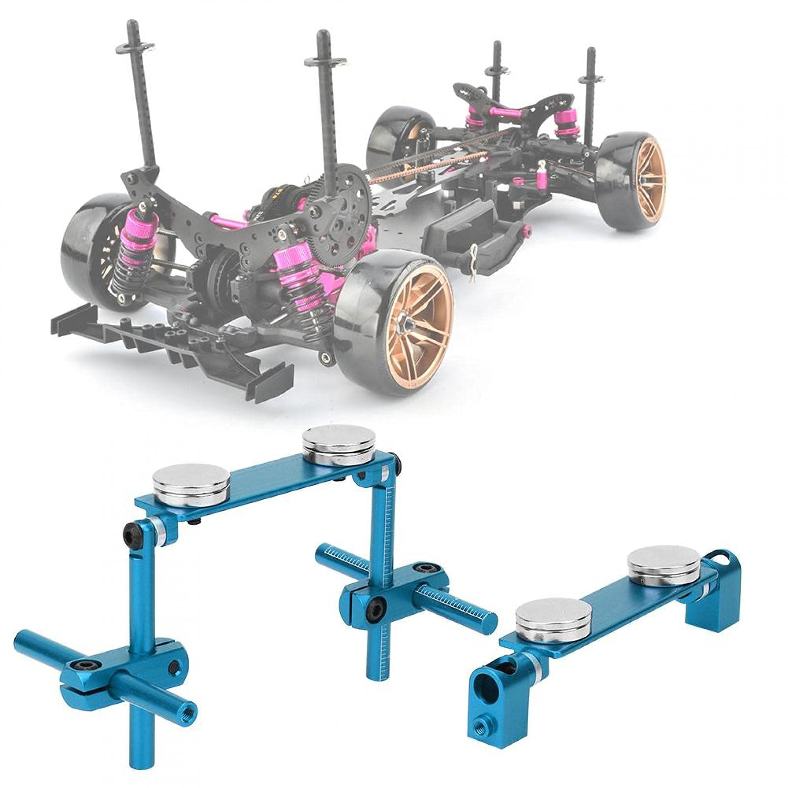 Tbest – Kit De Montage Carrosserie Magnétique Invisible – Alliage Aluminium – Échelle 1/10 – Pour HSP, Tamiya, Sakura