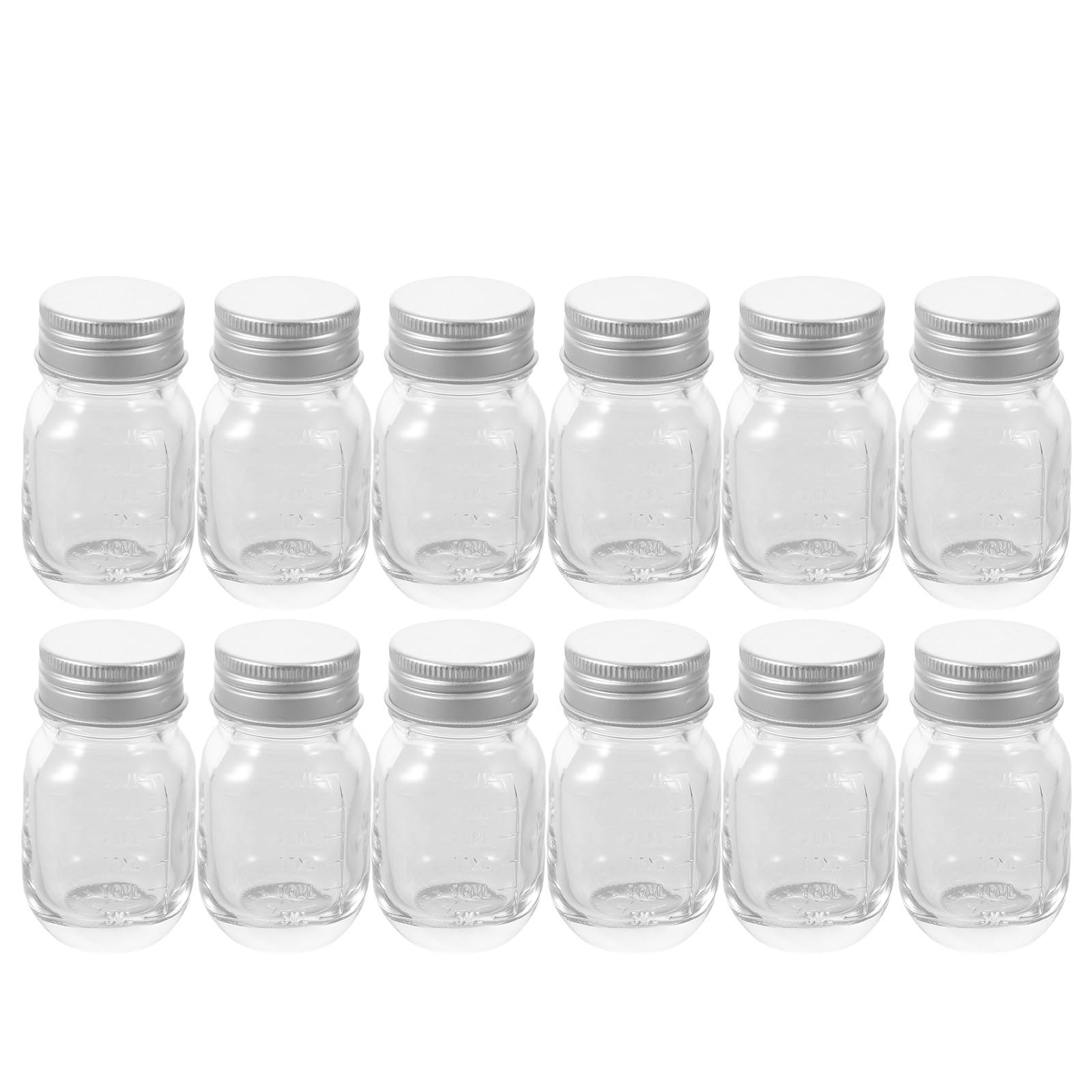 Flacon laboratoire en verre transparent haut de gamme avec graduation précise 12 pcs