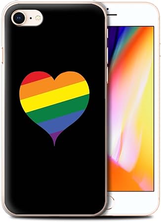 Phone Case Compatible With Apple Iphone Se Lgbt Gay Pride Art Peace Love Heart Transparent Clear Ultra Slim Thin Hard Back Cover Amazon Co Uk Computers Accessories