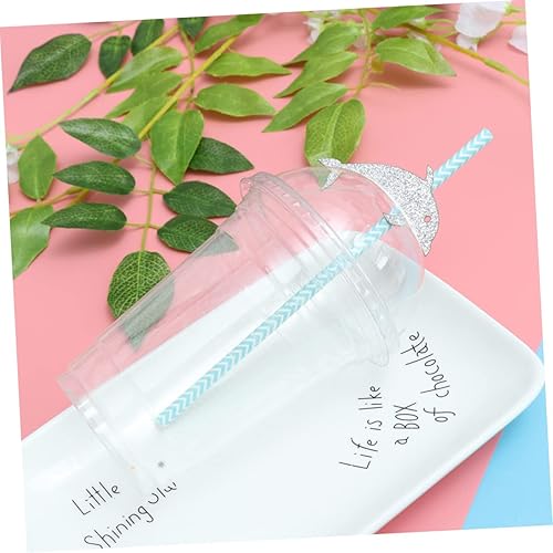 Miniatura 9 de GLEAVI 24 Pcs Cocktail Straws Drinking Straws Adorable Drinking Straw Party Favors Hawaii Straws Mariposas Decorativas Para Pared Party Paper Straw