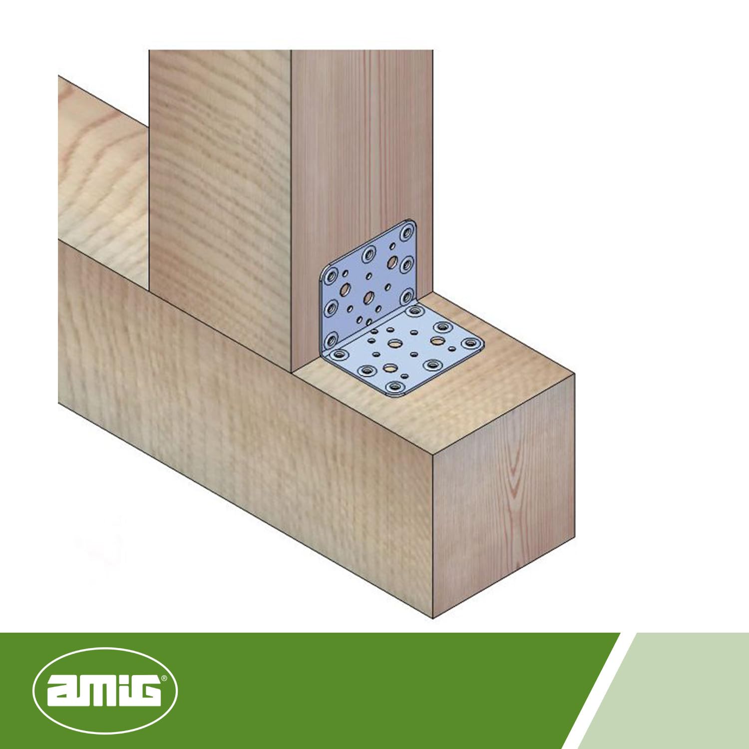 Amig Angle 304-80x100 Zinc Plated, Bleu - Image 4
