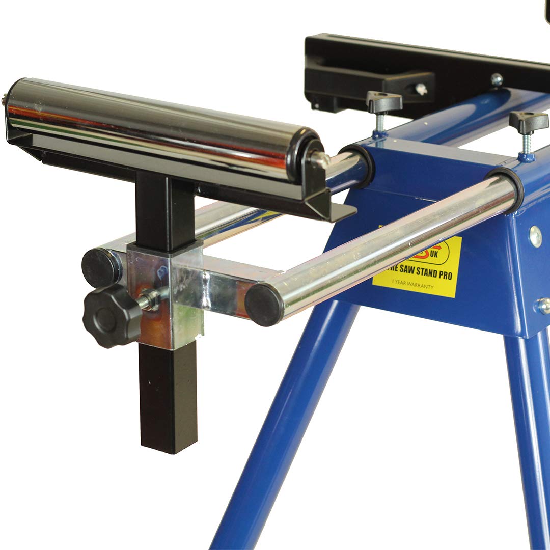 Universal MITRE Saw Stand Extendable Double Rollers. Includes Miter Saw