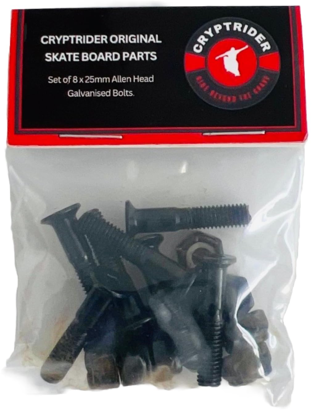 Lot de 8 boulons à tête hexagonale pour Skateboard 25 mm