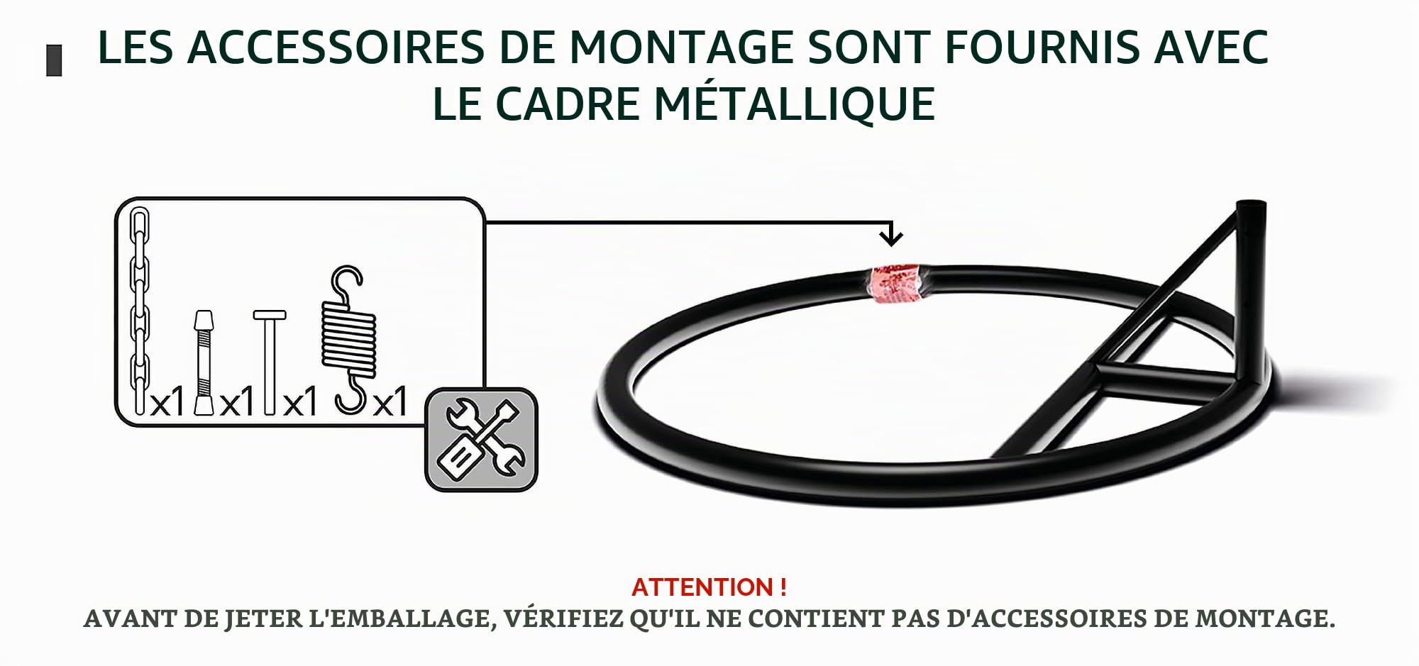 Mirjan24 Fauteuil suspendu Torn avec rembourrage et coussin, 2 places en polyrotin avec structure, chaise suspendue d'extérieur pour deux personnes, panier suspendu, 2 places (gris/gris)