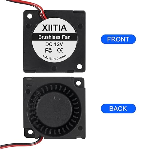 Miniatura 9 de XIITIA 6 unids 3010 5V ventilador ventilador 1.181x1.181x0.394 in cojinetes de manga sin escobillas DC ventilador de enfriamiento con 2 pines