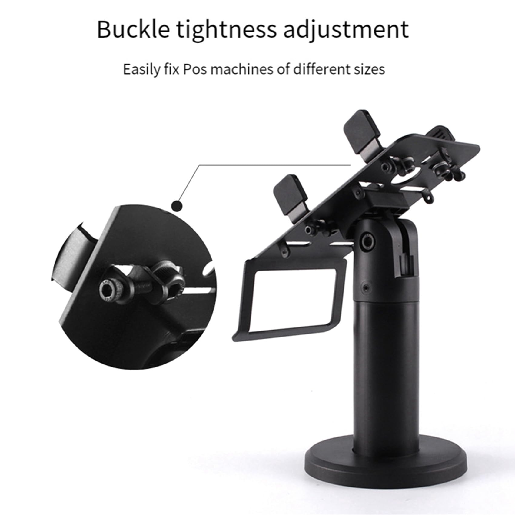 3X Supporto Macchina Punto di Vendita Supporto Display Rotante a 360 Gradi Supporto di Sicurezza Supporto Artigli Punto di Vendita Regolabile e Flessibile