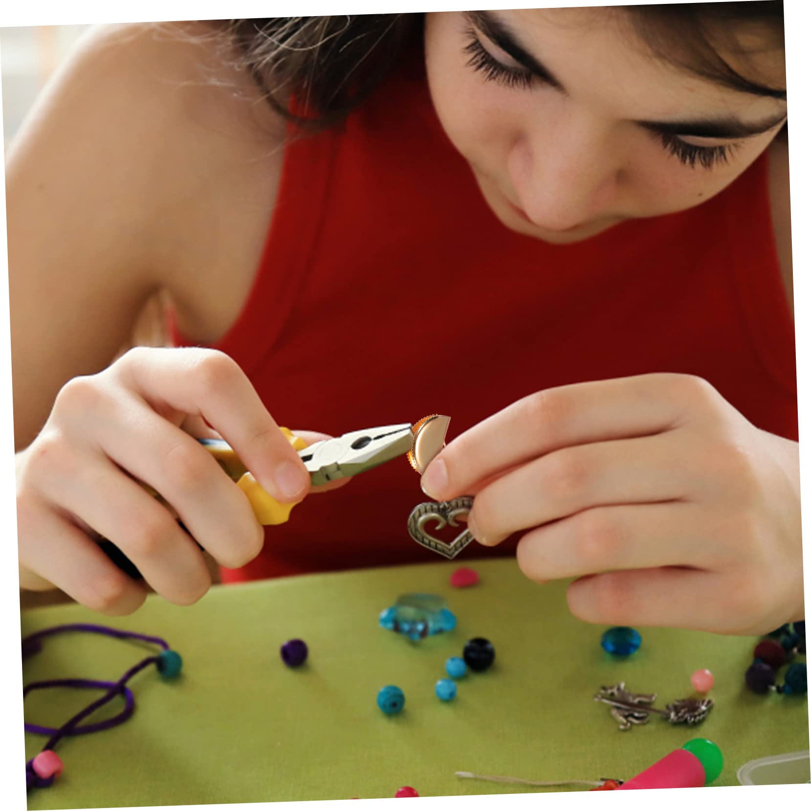 ERINGOGO 3sets Crimp Ends Alloy Ribbon Clamp Cord Ends Pinch Crimp Jewelry Making Findings Bead Caps Golden 60pcs*3