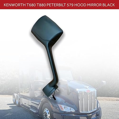 Miniatura 4 de Compatible con Kenworth T680 T880 Peterbilt 579 - Espejo de capó, color negro, lado derecho 2010 a 2019