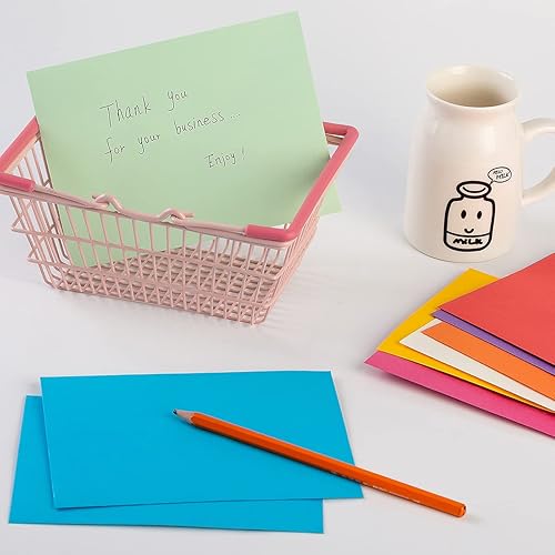 Vista 18 de Paquete de 50 sobres A6 para tarjetas de felicitación de 4 x 6, fiesta de cumpleaños, fotos, baby shower y tarjetas de invitación de boda, 6 1/2 x 4