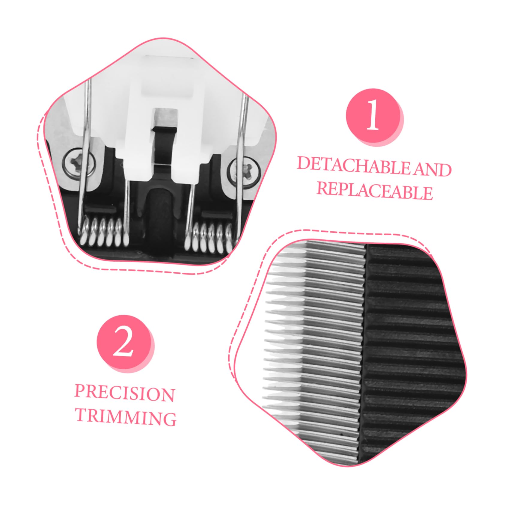 Beavorty 6 Piezas Cabeza De Cortadora De Cabello Cuchillas para Recortadora Cuchillas Cortapelos para Perros para Pelo De Mascotas Metalurgia De Polvos