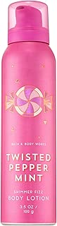 Bath and Body Works TWISTED PEPPERMINT Shimmer Fizz Body Lotion 3.5 Ounce (2018 Edition) - coolthings.us